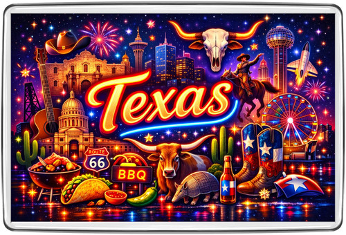Texas neon fridge - neon,