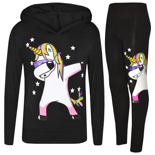 Kids girls rainbow unicorn dab - unicorn,