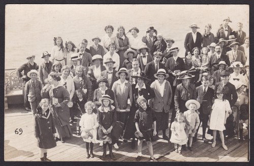 Antique rppc large group - large, of