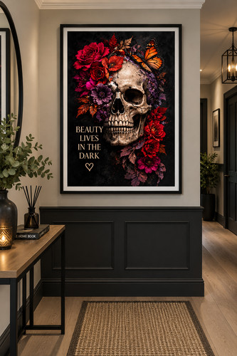 Halloween gothic skull - gothic,