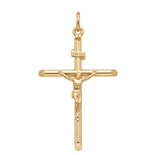 Large 9ct gold Crucifix Cross
