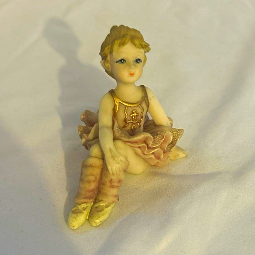 Hand painted resin ballerina - resin,