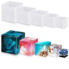 5 Pcs Square Resin Moulds
