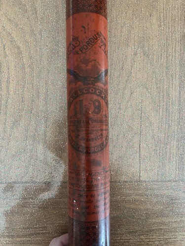 Rare c1890 tin - c1890, tin∙allcock’s