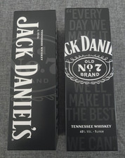 2 x Jack Daniels Empty 1L Bottle Gift Tins