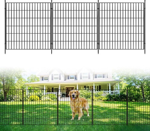 Garden fence 10pack metal - fence, no