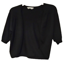 BHS Ladies Black Bolero Shrug Cardigan Size 10 New Without Tags