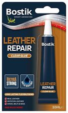 Bostik Leather Repair  Ultra Strong Flexible Bond Adhesive Clear  Glue 20ml