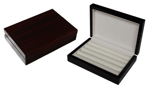 High gloss wooden cufflink - wooden,