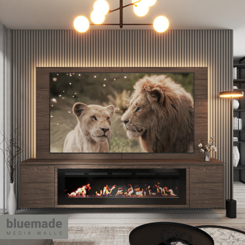 2400mm media wall furniture - tv,