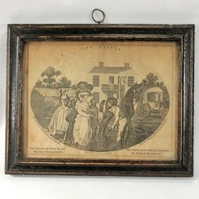 ANTIQUE 1785 MINIATURE PRINT