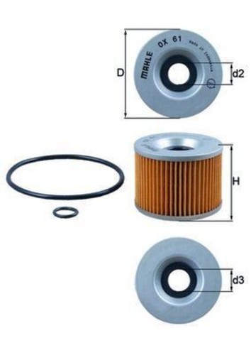 Mahle oil filter for kawasaki - filter,