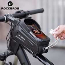 ROCKBROS Bike Front Top Tube Frame Bag 6.8" Phone Holder Case Waterproof 1.7L