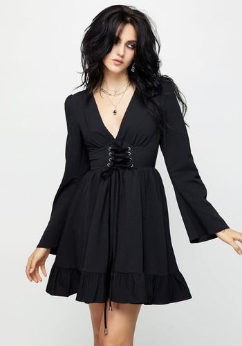 Disturbia aura lace mini - aura, lace-up