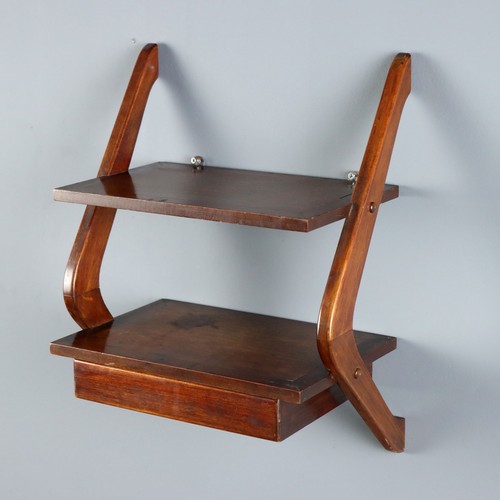 Vintage shelf mahogany walnut - vintage,