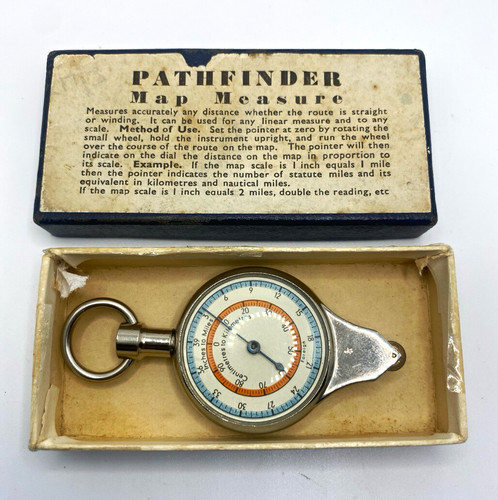 Vintage pathfinder map - pathfinder, measure