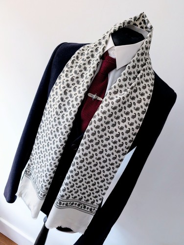 Men vintage paisley - paisley, beige