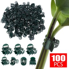 100Pcs Plant Fix Clips Orchid Stem Vine Support Flowers Tied Branch Clamping