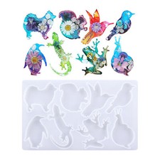 8 in 1 Animal Frog Lizard Bird