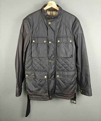 Belstaff gold label grey waxed - belstaff,