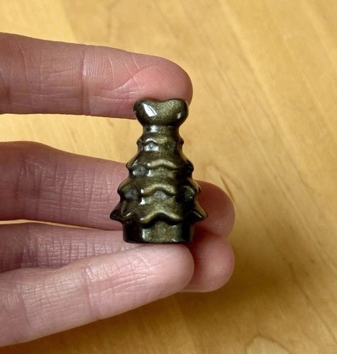 Golden obsidian crystal mini - golden,