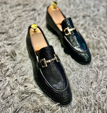 Handmade Black Leather Formal