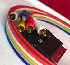 AV CABLE WITH 3x RCA/PHONO, S-VIDEO, OPITICAL AUDIO & SWITCHABLE SCART ADAPTER