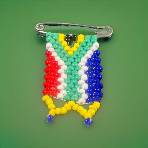 Handmade beaded safety pin - handmade,