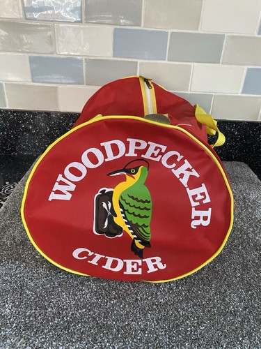 Vintage woodpecker cider bag - woodpecker,