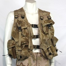 Surplus British Army Desert Assault Vest Action Vest Airsoft Pouches Camo 3332