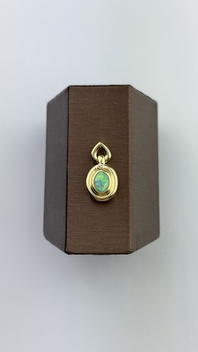 Opal and diamond 9ct gold - and,