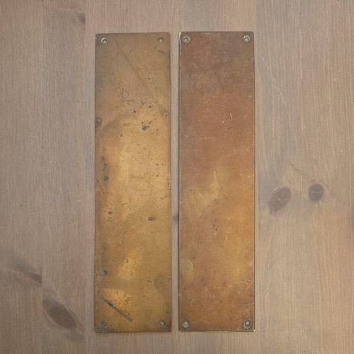 Vintage brass finger plate - finger,