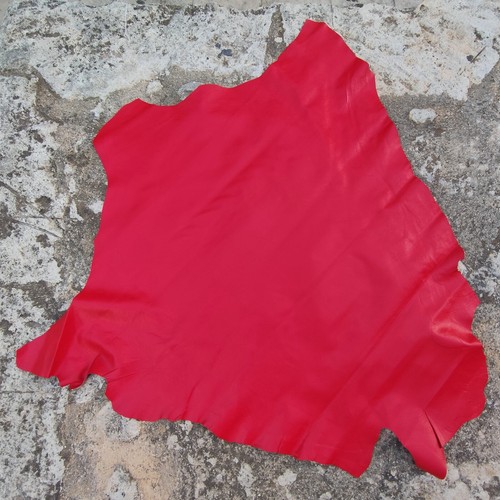 Cherry red full grain - , kangaroo