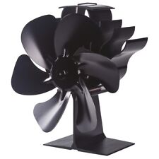 Stove Fan for Log Burners Heat Powered 6 Blade Circulates Warm Air from Fire