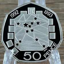 50p Silver Proof Piedfort