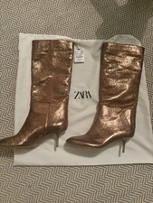 ZARA Metallic Kitten Heel