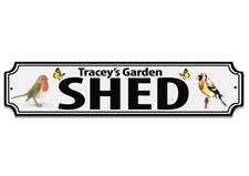 PERSONALISED Garden Shed Metal