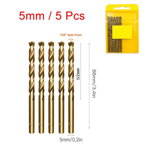 Hss gold cobalt jobber - gold, drill