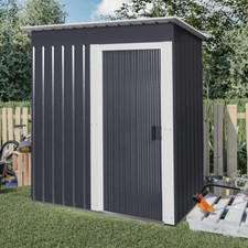 Dark Grey Garden Shed Sliding