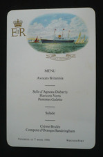 ROYAL MENU ROYAL YACHT
