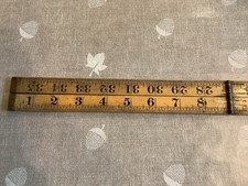 Vintage Rabone No 1167 Boxwood & Brass Folding Ruler 36'' Rule Made in England