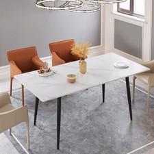 Marble high gloss white dining - gloss,