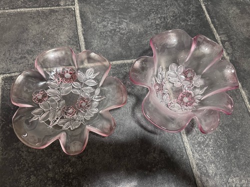 Pair vintage pink frosted - pink,