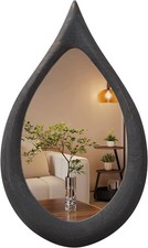 Teardrop Wall Mirror Wood