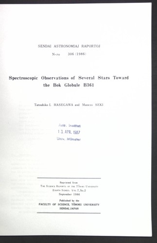 Spectroscopic observations - spectroscopic,