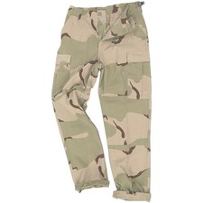 TEESAR TACTICAL MENS BDU UNIFORM TROUSERS COTTON ARMY PANTS 3-COLOUR DESERT CAMO