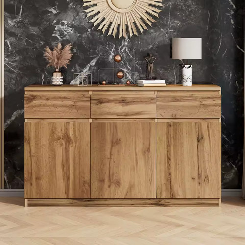 Oak sideboard buffet cabinet - buffet, 3