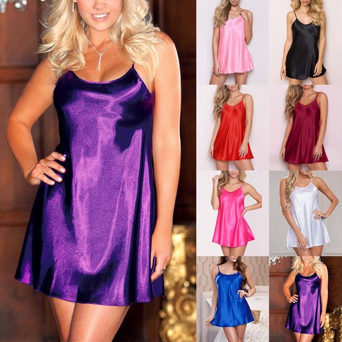 Women sexy satin nightdress - women,