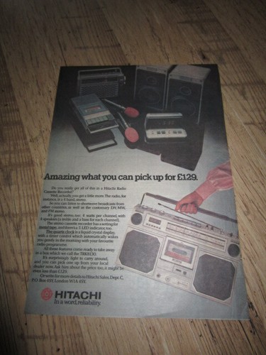 Hitachi cassette player - hitachi,