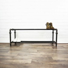 Industrial Shoe Rack Raw Steel